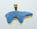 Arizona Turquoise 14k Yellow Gold Bear Pendant - 2