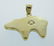 Arizona Turquoise 14k Yellow Gold Bear Pendant - 3
