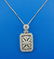 GORGEOUS Silver & CZ Stone Necklace