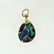 BEAUTIFUL ARTSY YELLOW GOLD ARIZONA FIRE OPAL PENDANT