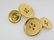 STYLISH JOST 14K YELLOW GOLD BUTTONS CUFFLINKS