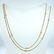 14k Yellow Gold White Sapphire Box Chain Necklace