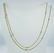 14k Yellow Gold White Sapphire Box Chain Necklace - 2