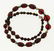 GORGEOUS Silver & Polished Garnet Necklace Circa 1900s!