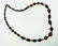 GORGEOUS Silver & Polished Garnet Necklace Circa 1900s! - 3