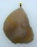 GUCCI 18K 750 YELLOW GOLD BROWN ONYX PENDANT LARGE