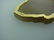 GUCCI 18K 750 YELLOW GOLD BROWN ONYX PENDANT LARGE - 6