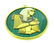 VINTAGE 18k Yellow Gold, Malachite & Enamel Egyptian - 5