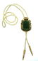 UNIQUE C.1950 VINTAGE CARVED JADE PENDANT 14K YELLOW - 3