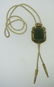 UNIQUE C.1950 VINTAGE CARVED JADE PENDANT 14K YELLOW - 4