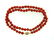 ELEGANT Victorian Mediterranean Coral Bead Necklace - 6