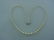 BEAUTIFUL PEARL NECKLACE STRAND 10K WHITE GOLD CLASP - 2