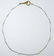 Platinum Pearl Watch Chain with 14k Yellow Gold Clasp