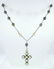 Sterling Silver Tahitian Pearl Cross Necklace