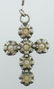 Sterling Silver Tahitian Pearl Cross Necklace - 7