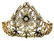 YELLOW GOLD DIAMOND AND RUBIES PERSIAN TIARA