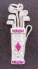 Platinum Diamond Ruby Charm