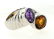 LOVELY 18k White Gold, Citrine & Amethyst Ring! - 2