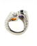 LOVELY 18k White Gold, Citrine & Amethyst Ring! - 5