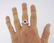 18k White Gold Diamond Ruby Ring - 8