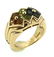 BULGARI C.1980 GREEN TOURMALINE PERIDOT CITRINE 18K