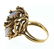 WOW 14k Yellow Gold, Diamond & Opal Ring Circa 1960! - 5