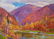 Oil painting River among mountains Tepeta Miacheslav