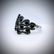 925 SS Black Onyx and Smoky Quartz Sz 7 Ring - 2