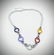 Beaded Jade Necklace w Multicolored Jade's, Amethyst & - 3