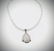 Beaded White Onyx Necklace w Rose Quartz Pendant