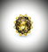 Diamond, Citrine and Moonstone Sz 7 Ring