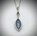 Double Chained Necklace and Victorian Pendant w Violet - 3
