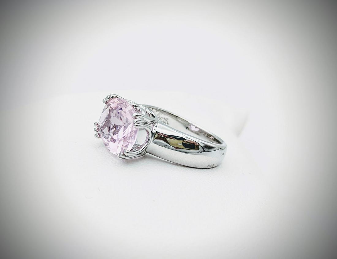 Sterling Silver Sz 7 Pink Amethyst Ring (1 of 3)