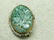 Antique 14kt Carved Jade Brooch, Seed Pearls, Enameled
