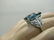 Vintage 14kt London Blue Topaz Ring, Sz. 6, Statement - 10