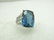 Vintage 14kt London Blue Topaz Ring, Sz. 6, Statement