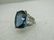 Vintage 14kt London Blue Topaz Ring, Sz. 6, Statement - 2