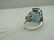 Vintage 14kt London Blue Topaz Ring, Sz. 6, Statement - 4