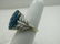 Vintage 14kt London Blue Topaz Ring, Sz. 6, Statement - 7