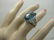Vintage 14kt London Blue Topaz Ring, Sz. 6, Statement - 8