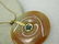 Vintage 14kt Two-Tone Jade Disc Necklace, 20", Signed - 5