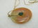 Vintage 14kt Two-Tone Jade Disc Necklace, 20", Signed - 7