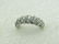 Vintage 14kt Diamond Band Ring, 54 Diamonds, Sz. 6,