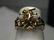 Vintage 14kt Opal Ring, Floral Setting, 1960's, sz. - 3
