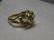 Vintage 14kt Opal Ring, Floral Setting, 1960's, sz. - 4
