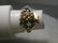 Vintage 14kt Opal Ring, Floral Setting, 1960's, sz. - 8