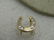 14kt Diamond Horseshoe Necklace Floating Solitaire, - 14