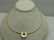 14kt Diamond Horseshoe Necklace Floating Solitaire, - 4