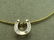 14kt Diamond Horseshoe Necklace Floating Solitaire, - 5