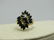 10kt Blue Marquise Spinel Ring With Diamonds TCW of 1.7